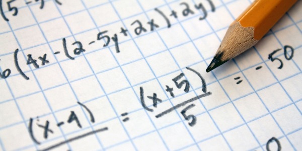 方程式をノートに書く